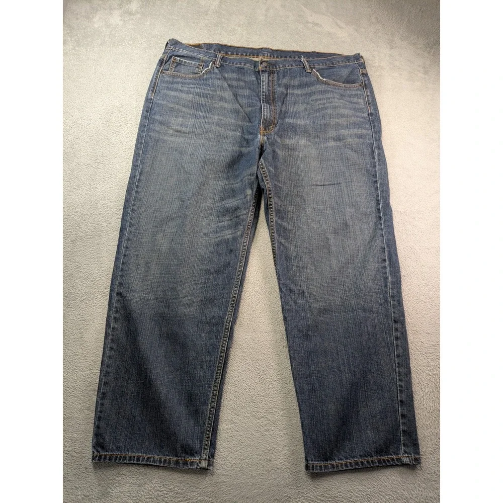 Levis 550 Relaxed Fit Tapered Leg Blue Denim Jeans Mens 46x30 Medium Wash